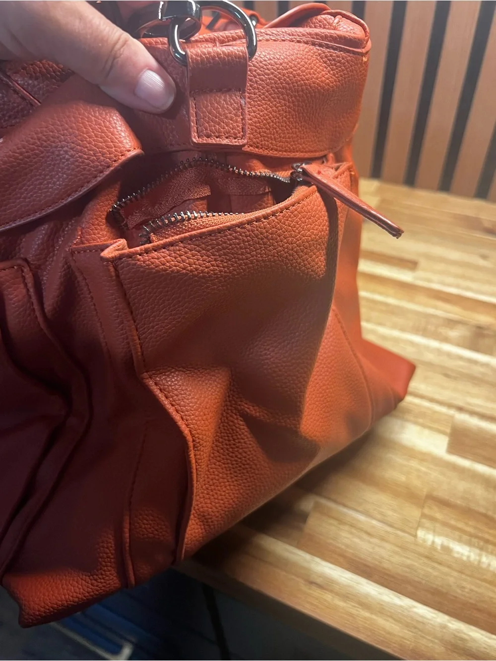 Gutteridge & Co. Napoli Leather NEW  Weekend Duffle Bag - Italian Orange